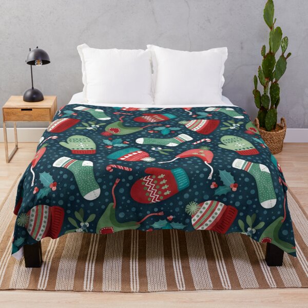 Item preview, Christmas warmth toss dark green  designed and sold by adenaJ.