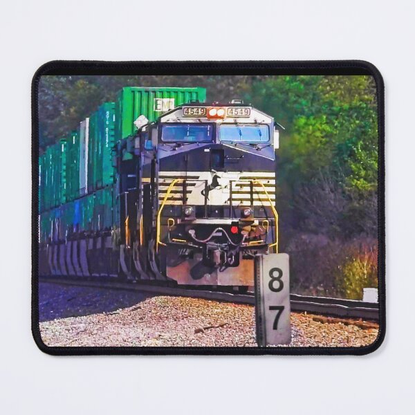 Item preview,  NS Intermodal Exiting Hagerstown Indiana Tree Tunnel 4kPhoto2 designed and sold by train-shop.