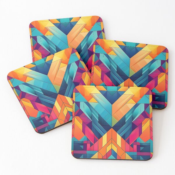 Item preview, Bold Geometric Abstract – Colourful Art designed and sold by RaiyaTees.
