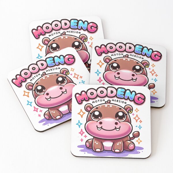 Item preview, A cute cartoon hippo designed and sold by Natthiya Minimal.