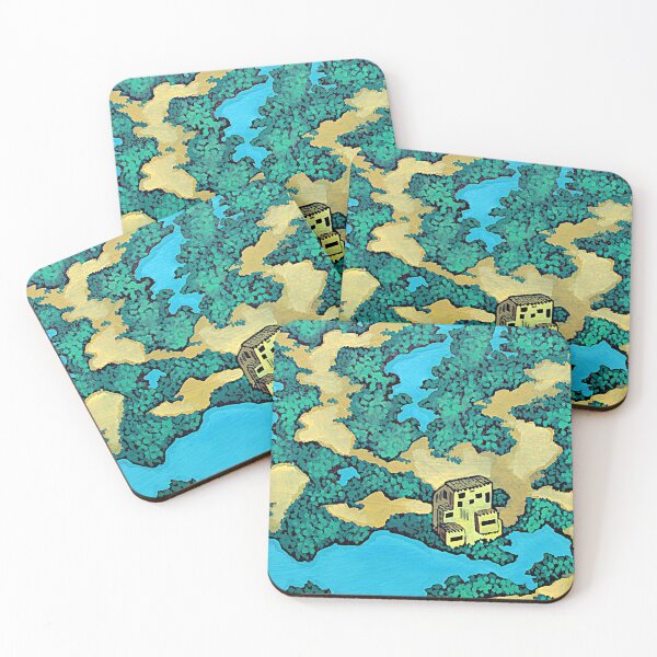 Item preview, Coastal Isometric Oasis designed and sold by PrimedPallet.