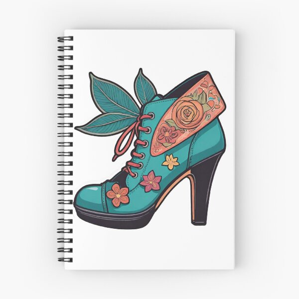 Item preview, Blue Floral Bootie designed and sold by Spike The Punch Design Co..