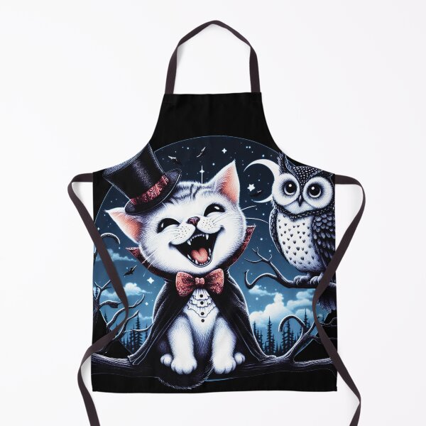 Item preview, Vampire Cat With An Owl D13 designed and sold by HappyHavenStu.