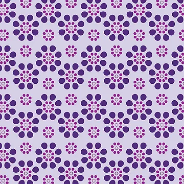 Artwork thumbnail, Purple flower pattern by RuthB-Design
