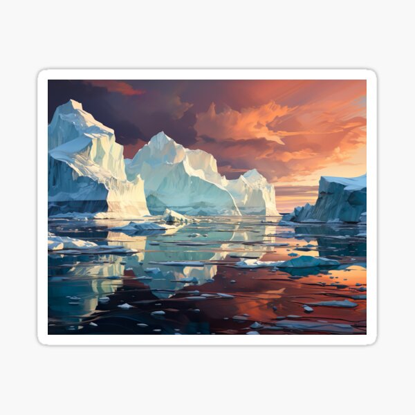Item preview, Nautical - Icebergs designed and sold by KootenayDesigns.