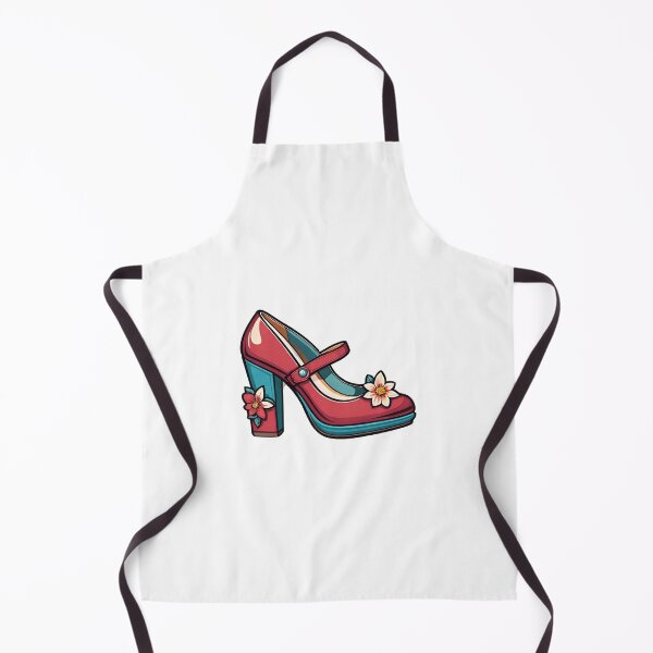 Item preview, Red Floral Heel designed and sold by Spike The Punch Design Co..