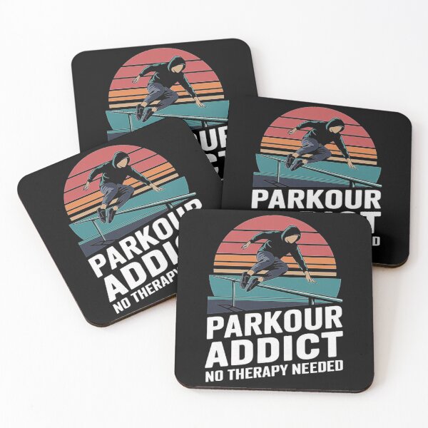 Item preview, Parkour Addict - Extreme Sports Art for Thrill-Seekers, Unique Gift for Friends and Family, Motivational Quote for Active Lifestyles designed and sold by love3617.
