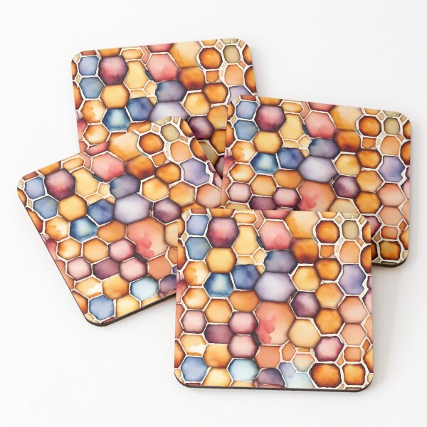 Item preview, Honeycomb Haven in Soft Watercolors 4 designed and sold by Tom-Johnson.