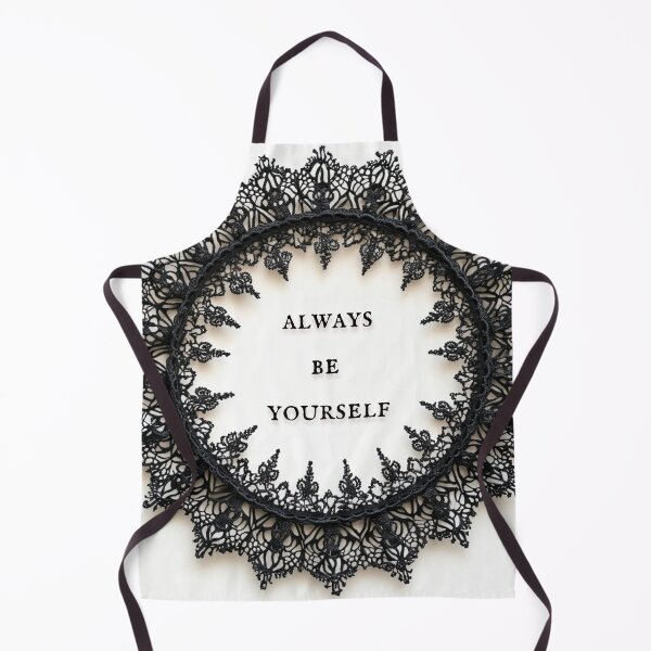 Item preview, Always be yourself, black lace, black and white designed and sold by silent-violin.