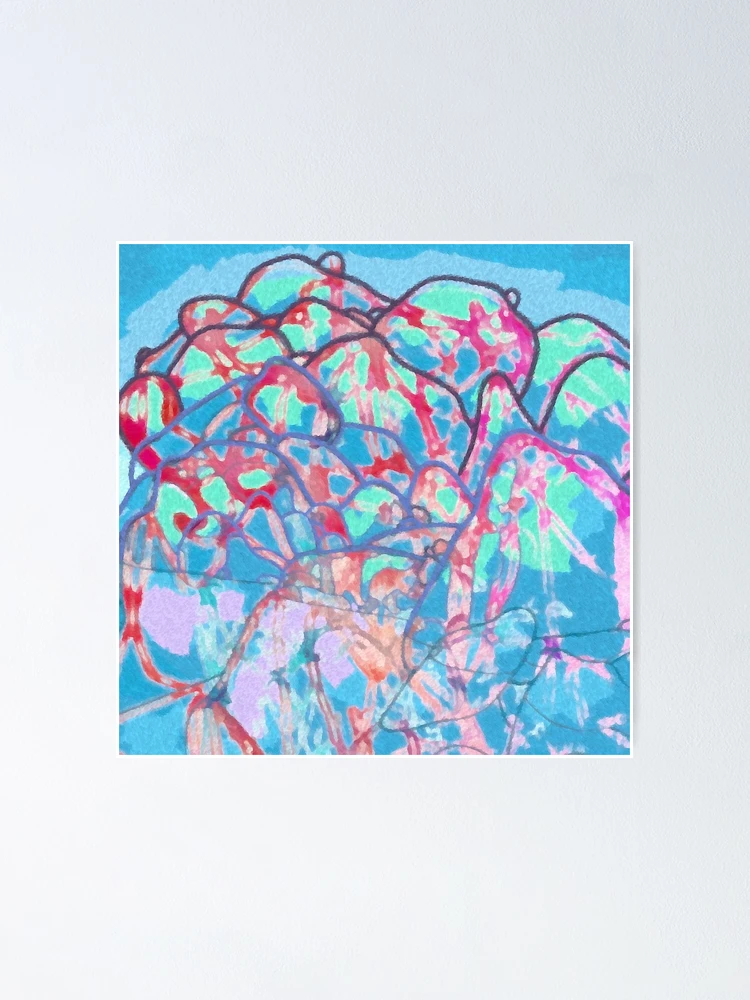 Thumbnail 1 of 3, Poster, Synaptic Riverside Bloom designed and sold by PrimedPallet.