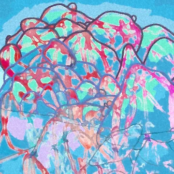Artwork thumbnail, Synaptic Riverside Bloom by PrimedPallet