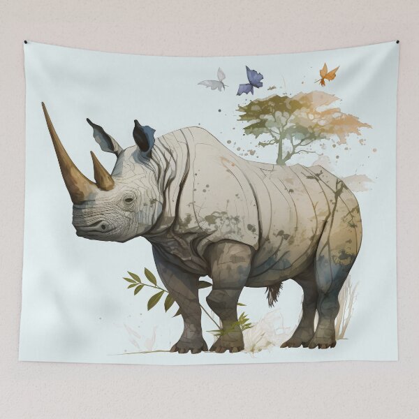 Item preview, A rhino in okami style designed and sold by The-Chieftain.