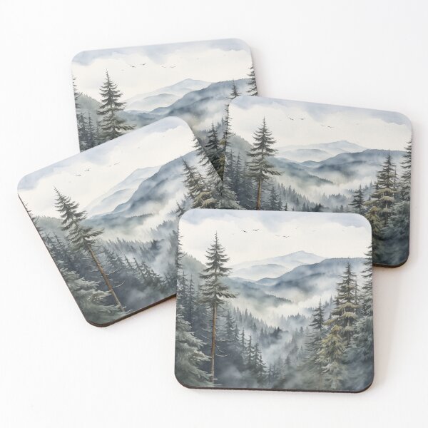 Artikelvorschau, Winter Atem Aquarell Malerei #8 entworfen und verkauft von NatureSight.