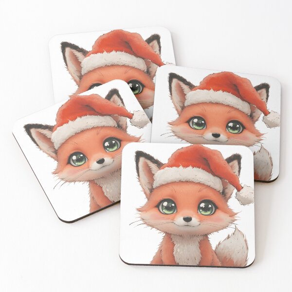 Item preview, Festive Anime Fox With Santa Hat designed and sold by Cameliee1002.