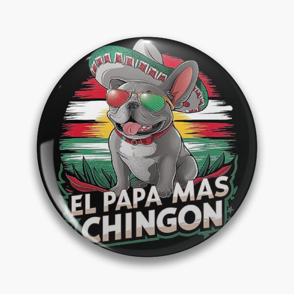 Item preview, El Papa Mas Chingon - Cool French Bulldog Sombrero Dog Art for Funny Dog Lovers, Dad Gift, Mexico Pride, and Unique Pet Humor designed and sold by love3617.