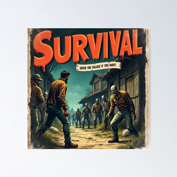 Artikel-Vorschau von Resident Evil IV Retro-Comic-Kunst - Betritt das Dorf, designt und verkauft von jaksa429.