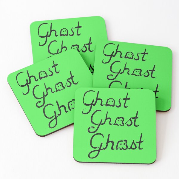 Item preview, Three Black Ghosts Slime Green background designed and sold by MagentaTwilight.
