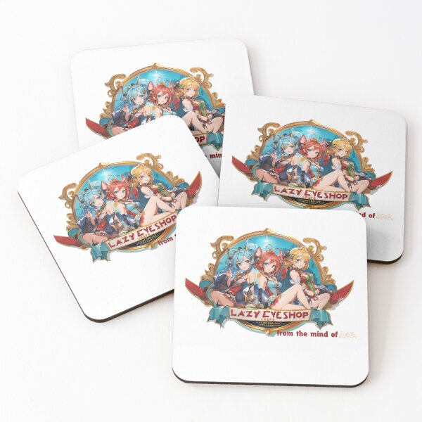 Item preview, Three anime models promoting The Lazy Eye Shop designed and sold by THELAZYEYESHOP.