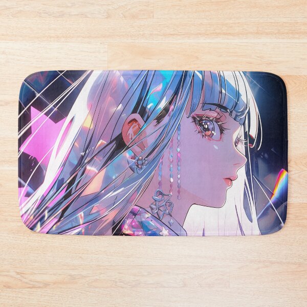 Item preview, Vibrant Futuristic Glam Anime Girl designed and sold by bubblegoth.