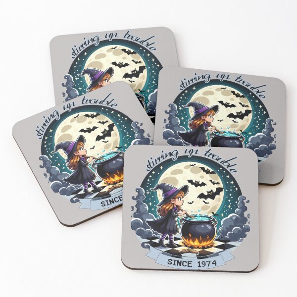 Item preview, Stirring Up Trouble Since 1974, 60th Birthday Halloween Girl gift idea, 50th anniversary  designed and sold by EwaVerse.