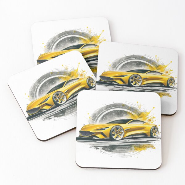 Item preview, Yellow sports car. designed and sold by Fredceri01.