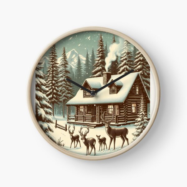 Item preview, Vintage Winter Cabin 2 designed and sold by harwoodkp.