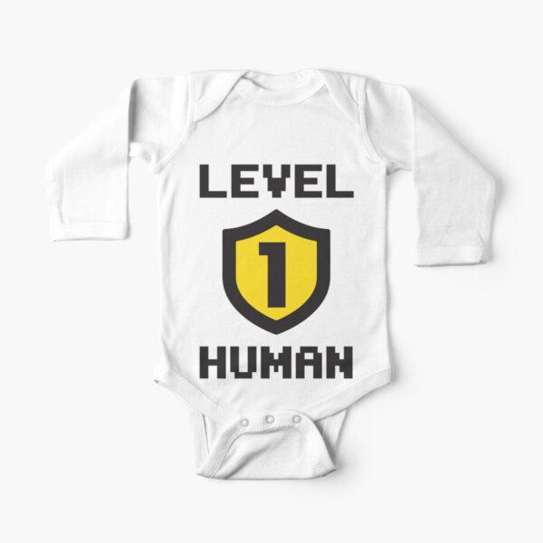 Level 1 Human Long Sleeve Baby One-Piece