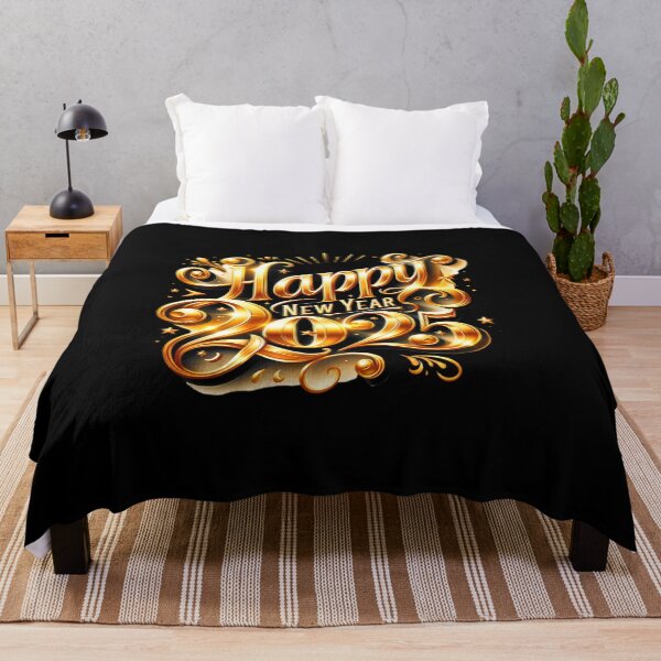 Item preview, Gold "Happy New Year 2025" – Festive Design for T-Shirts, Mugs & Stickers designed and sold by artedigital99.