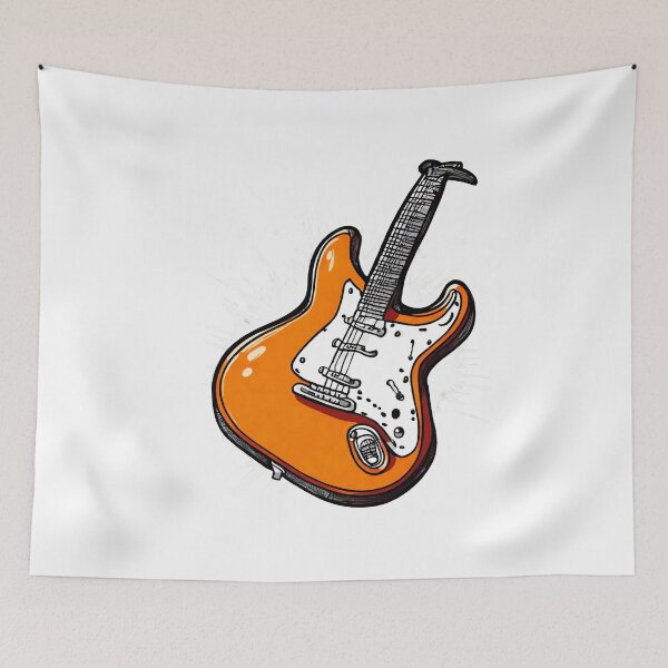 Item preview, Hand-Drawn Electric Guitar Art 2 designed and sold by Tom-Johnson.