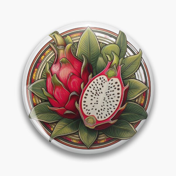Item preview, Cute Hand-Drawn Dragon Fruit Food Stickers for Laptops, Water Bottles, and Planners  designed and sold by Negative Vibes Only.