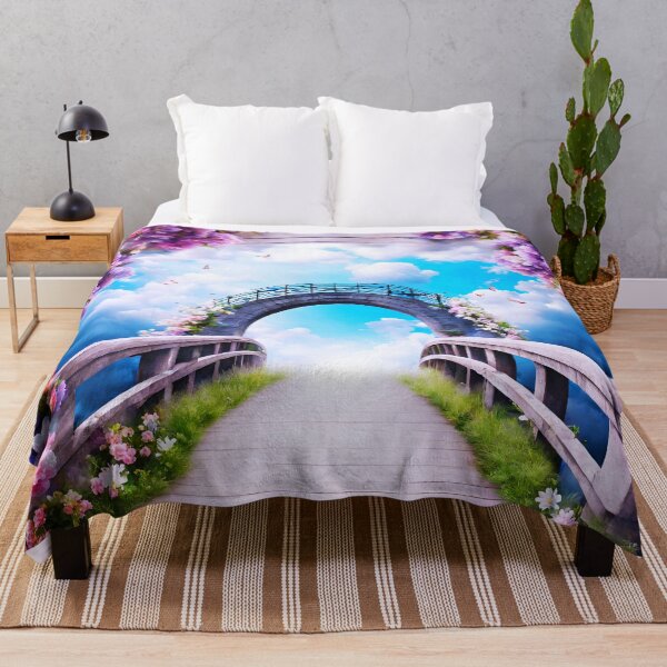 Aperçu de l'œuvre Pont céleste au milieu d'un paysage nuageux floral 2 créée et vendue par Tom-Johnson.