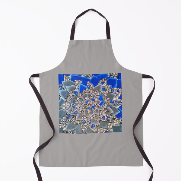 Item preview, fractal, rosette, flower, blue, gray, rose, magic designed and sold by JoannaLasGalery.