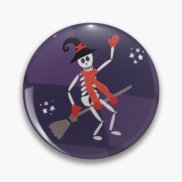 Item preview, Witchy Skeleton Wearing Winter Warmers designed and sold by DahliaCreative.
