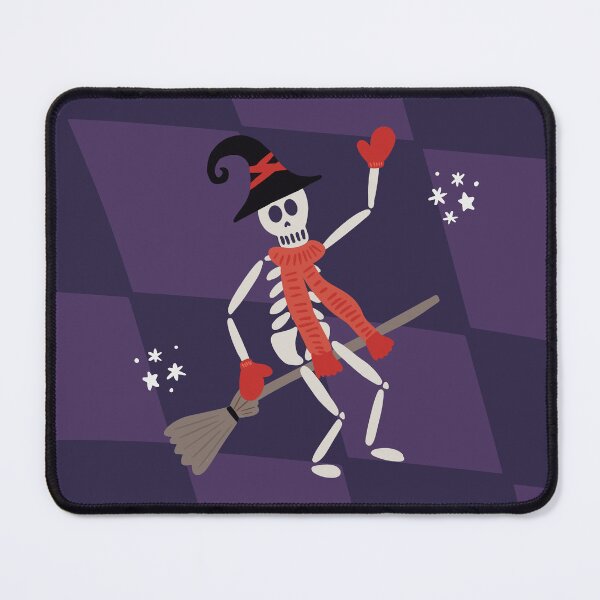 Item preview, Witchy Skeleton Wearing Winter Warmers designed and sold by DahliaCreative.