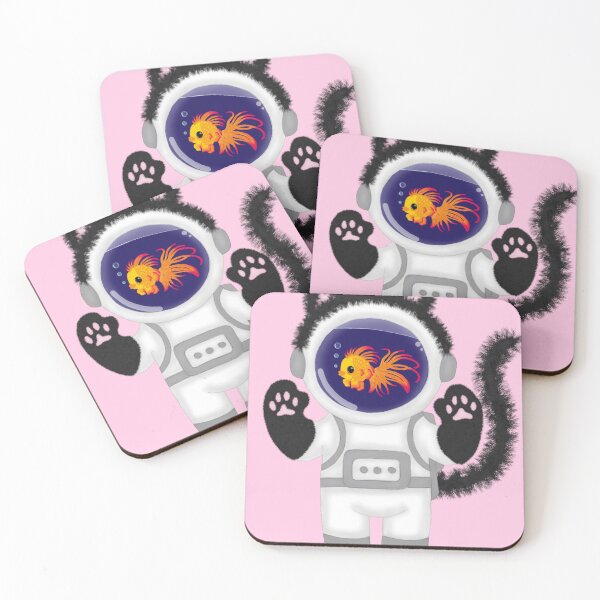 Item preview, Fish the Meow-stronaut designed and sold by ChaosAndLace.