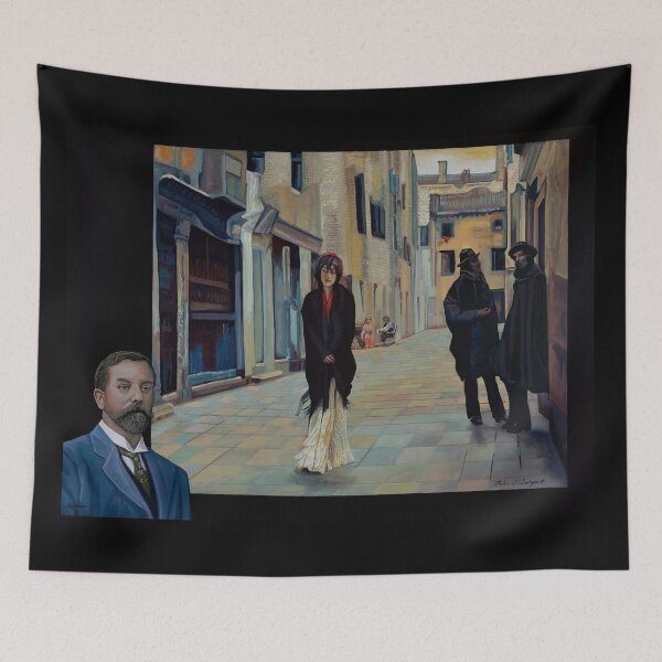 Item preview, John Singer Sargent Street in Venice Painting designed and sold by PaulMeijering.
