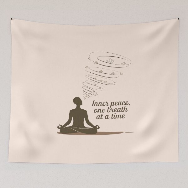 Item preview, Inner Peace, One Breath at a Time designed and sold by Situstshirts.