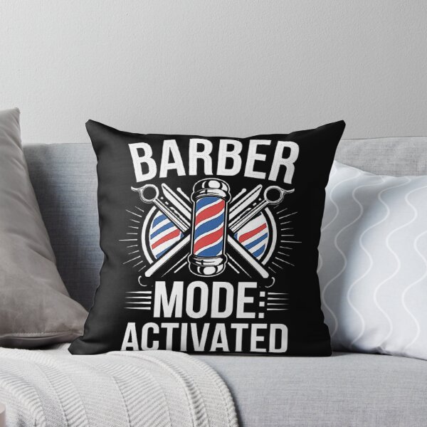 Item preview, Barber Mode: Activated - Cool Barber Shop Art with Vintage Barber Pole, Scissors and Comb, Perfect Gift for Hair Professionals, Men, and Family designed and sold by love3617.