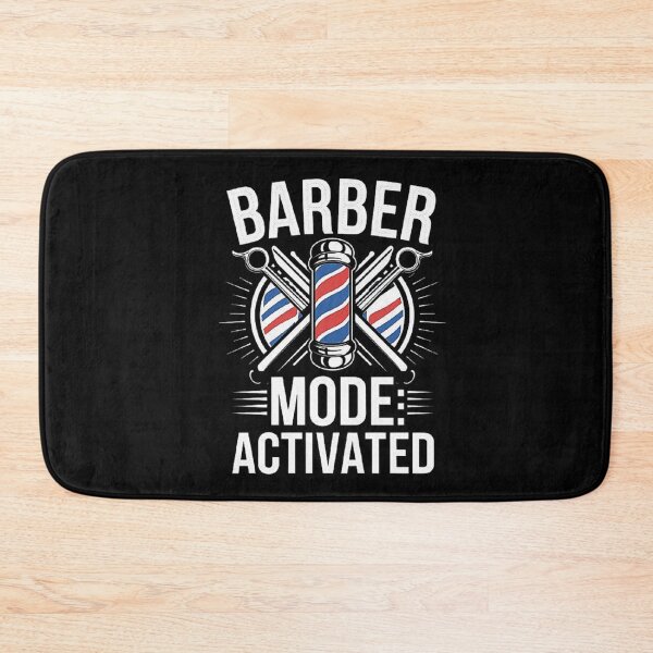 Item preview, Barber Mode: Activated - Cool Barber Shop Art with Vintage Barber Pole, Scissors and Comb, Perfect Gift for Hair Professionals, Men, and Family designed and sold by love3617.