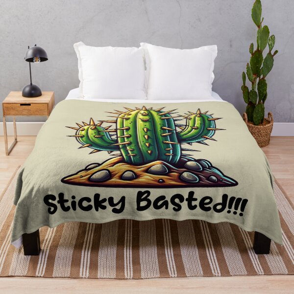 Item preview, Sticky Basted Cactus - Fun Desert Plant Art designed and sold by SportyAndArtful.