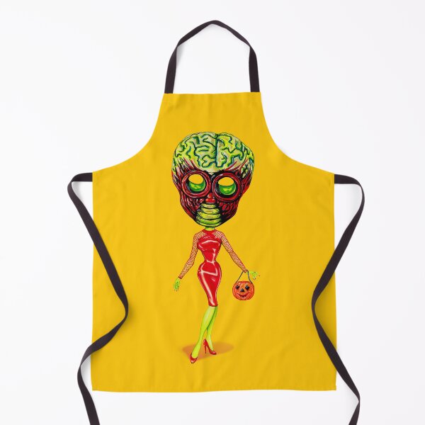 Item preview, Halloween Trick or Treater : Alien Woman - Yellow designed and sold by Kelly Gilleran.