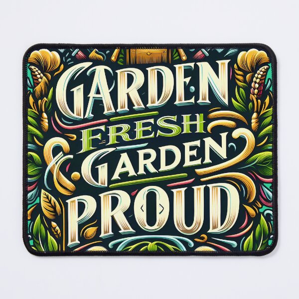Item preview, Garden Fresh Garden Proud, typography designed and sold by maxmaj.