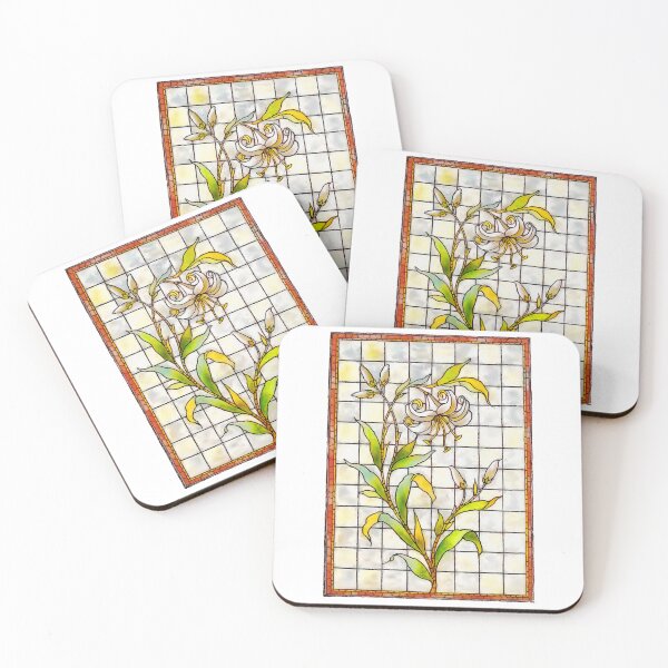 Item preview, Art Nouveau stained glass window designed and sold by Ermes.S.