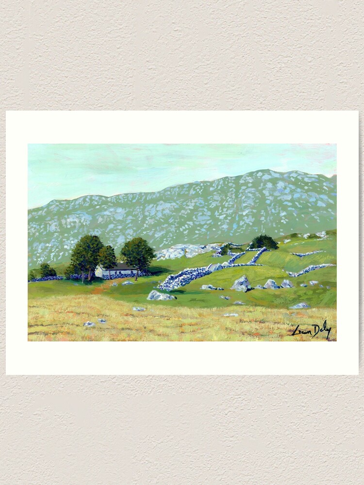 Thumbnail 2 of 3, Art Print, Connemara Cottage III (County Galway, Ireland) designed and sold by eolai.