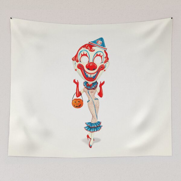 Item preview, Halloween Trick or Treater : Clown Woman designed and sold by Kelly  Gilleran.