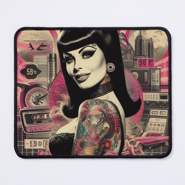 Item preview, Retrowave Gothic Woman designed and sold by PulpVintage.