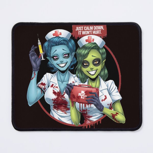 Item preview, Halloween anime scary nurses with injection designed and sold by NextDoorShoop.