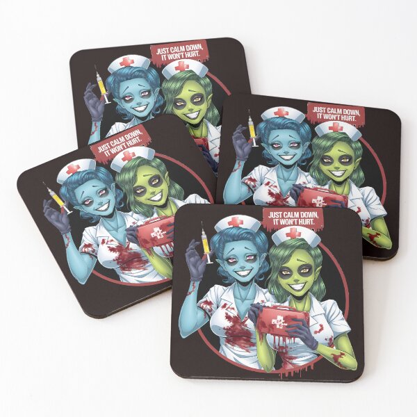 Item preview, Halloween anime scary nurses with injection designed and sold by NextDoorShoop.