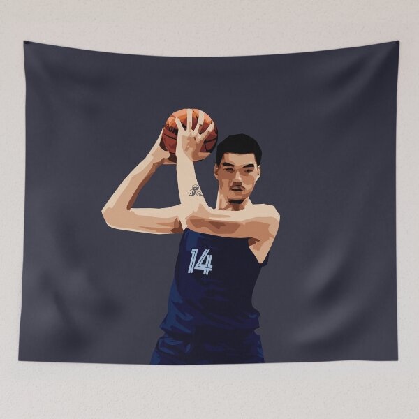 Item preview, Zach Edey Vector Back above Waist Qiangy designed and sold by qiangdade.