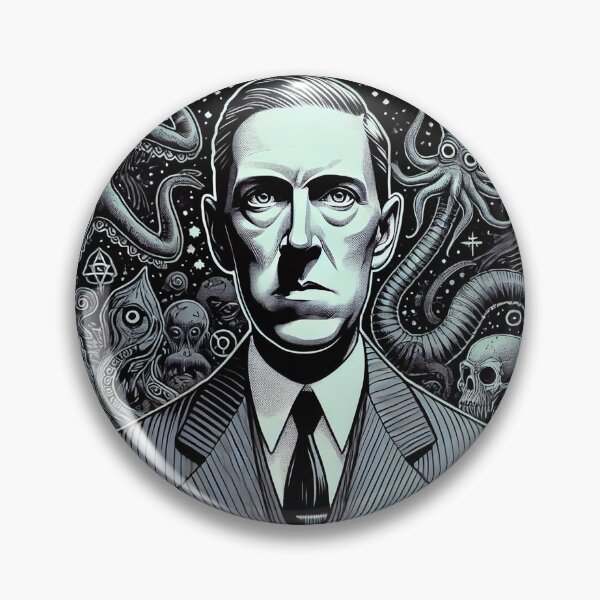 Item preview, HP Lovecraft Cthulhu halloween portrait spooky scary vintage retro cute kawaii designed and sold by headlessdreamer.
